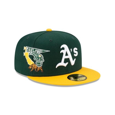 Sapca New Era Oakland Athletics MLB City Patch 59FIFTY Fitted - Verzi